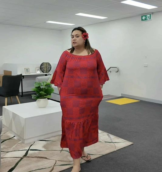 Red Tepa Dress