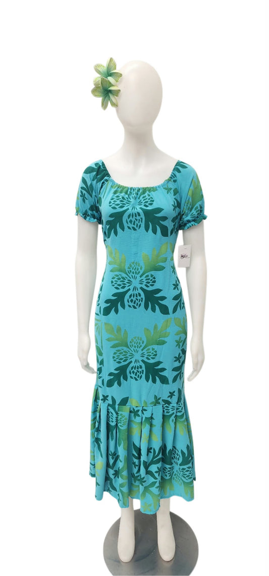 Tatiana Long Green Dress Size 14
