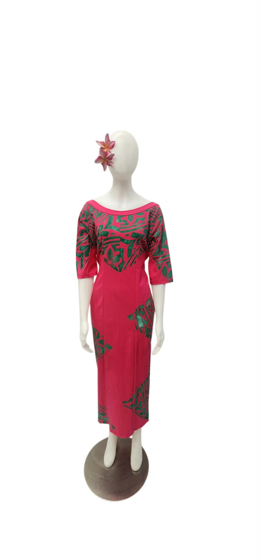 Rama Long Pink Dress Size 18