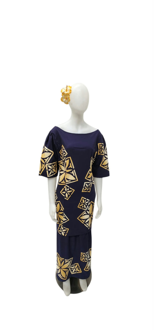 Rejoice Blue with Paige Elei Puletasi Size 20