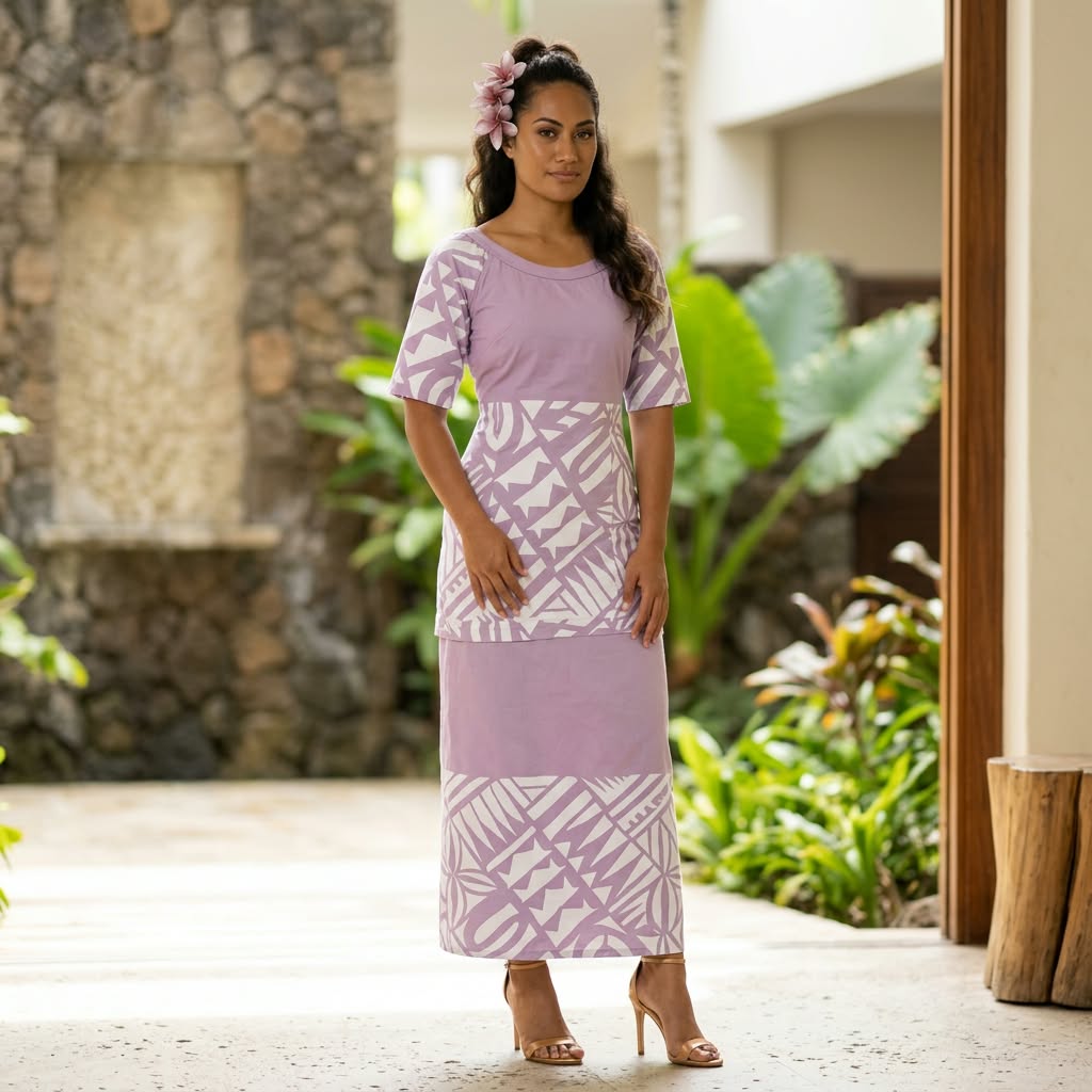 Timuga Purple Size 14 Puletasi