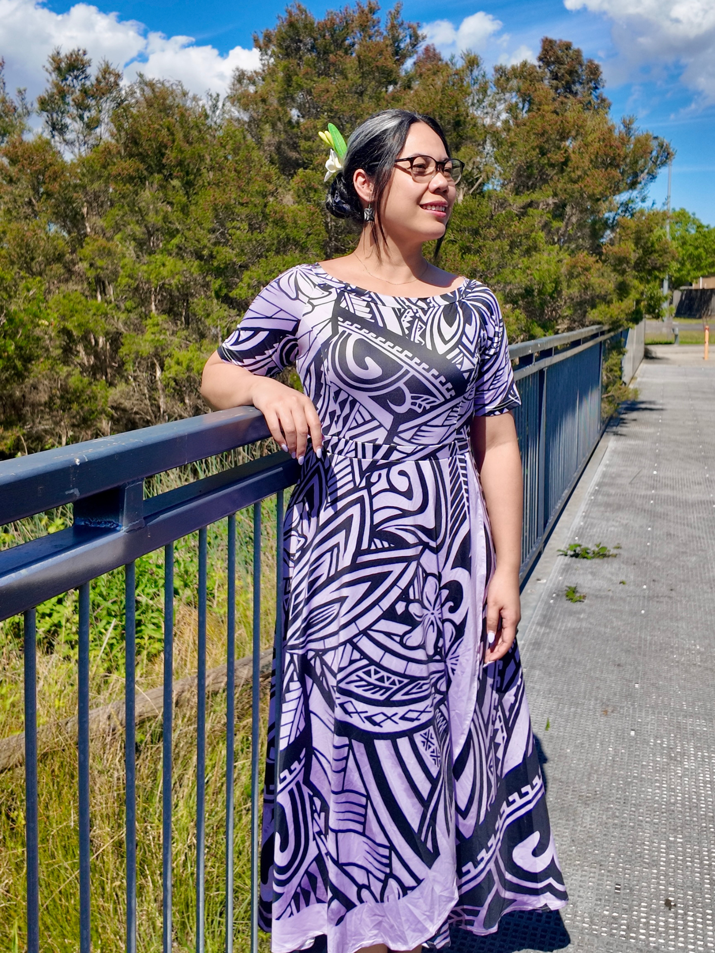 Light Purple and Black Tia dress