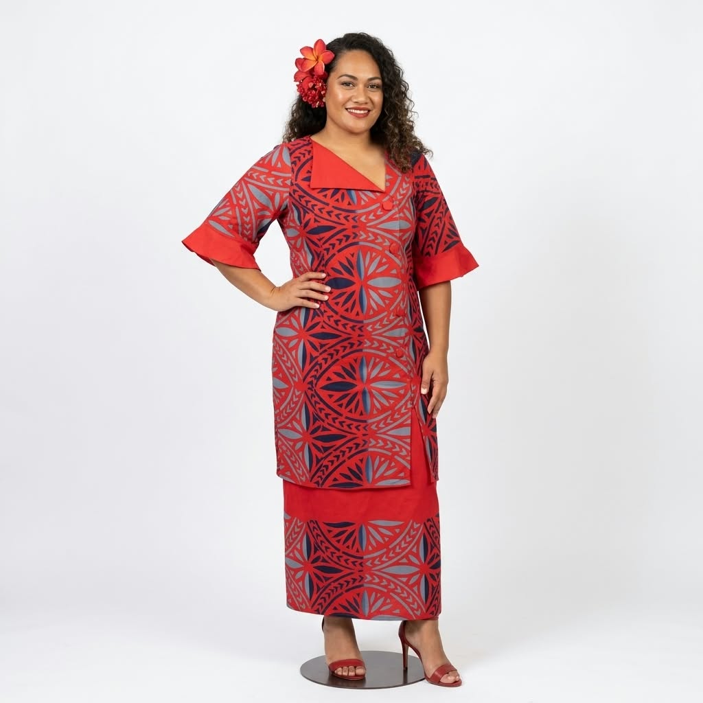 Vailoa Red Puletasi Size 20