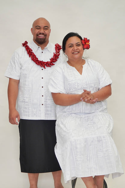 White Grace Dresses & Shirt Set