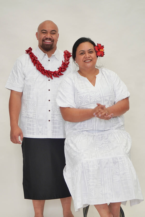 White Grace Dresses & Shirt Set